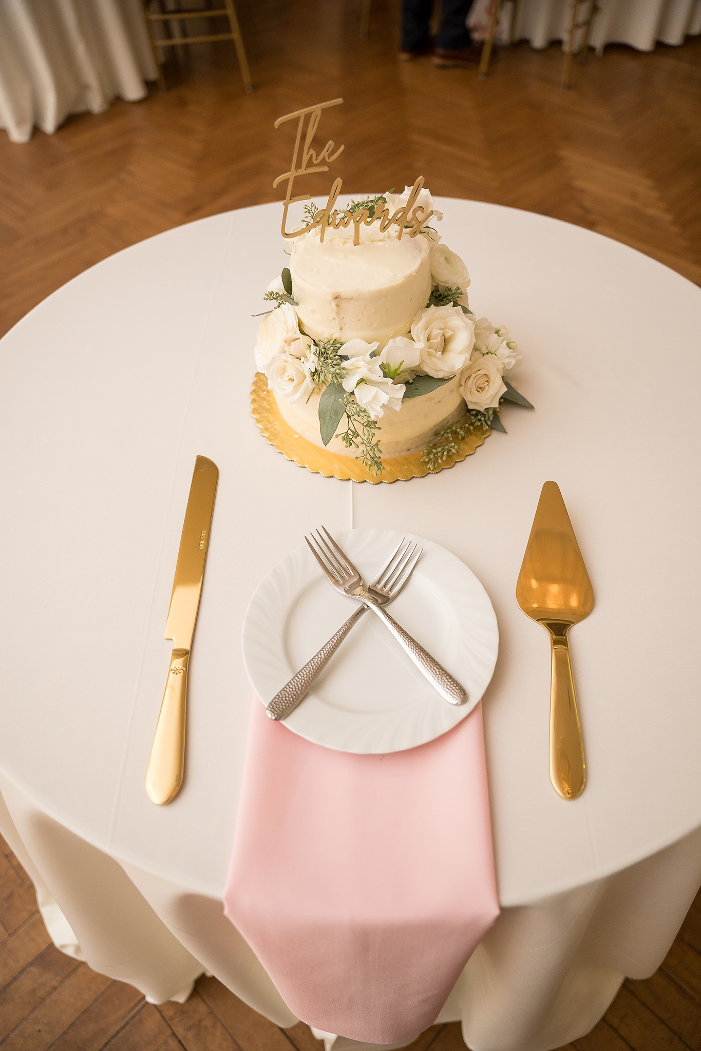 Onesto Event Center Wedding Cake Table