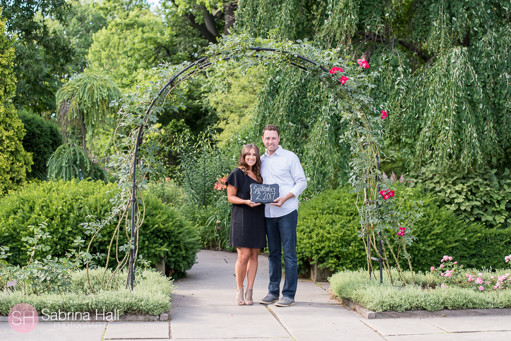 Cleveland Botanical Garden Engagement Session